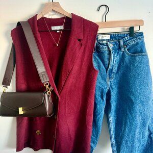 Classic Button-up Collared Vest/ Old Money Casual Style /Timeless Layer